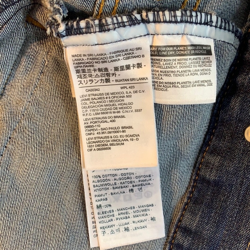 NWT Levis Original Hybrid Trucker Jean Denim Jacket Womens Size Medium - Picture 11 of 15